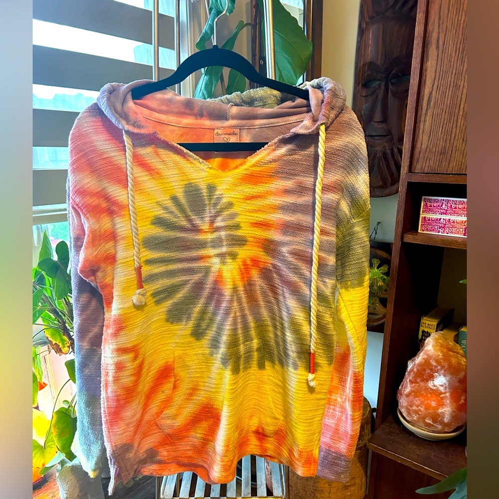 Dreamsicle Colorful Tie-Dye Hoodie